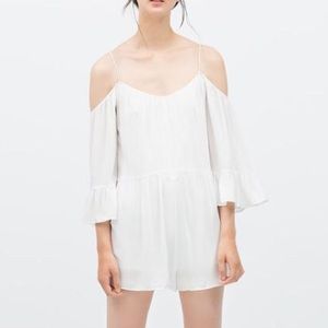Zara cold shoulder top